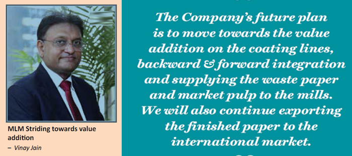 Mr. Vinay Jain, Managing Director, MLM India Ltd.